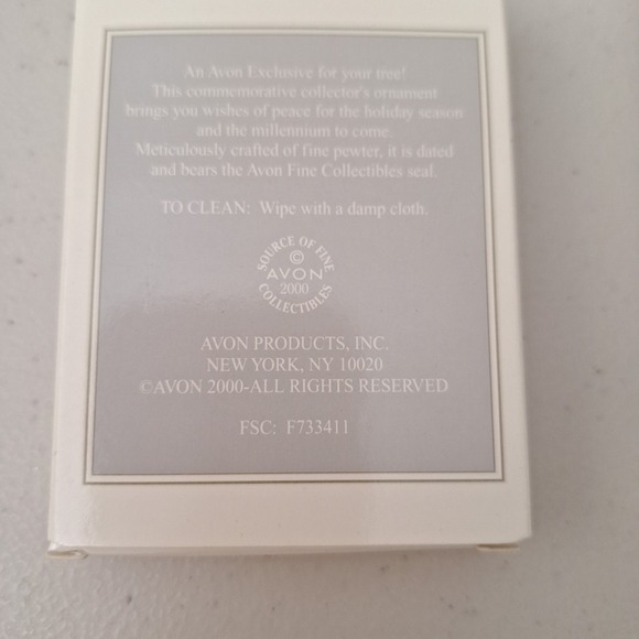 Vintage Avon‎ 2000 Pewter Dove Christmas Ornament NEW IN BOX - Picture 6 of 6